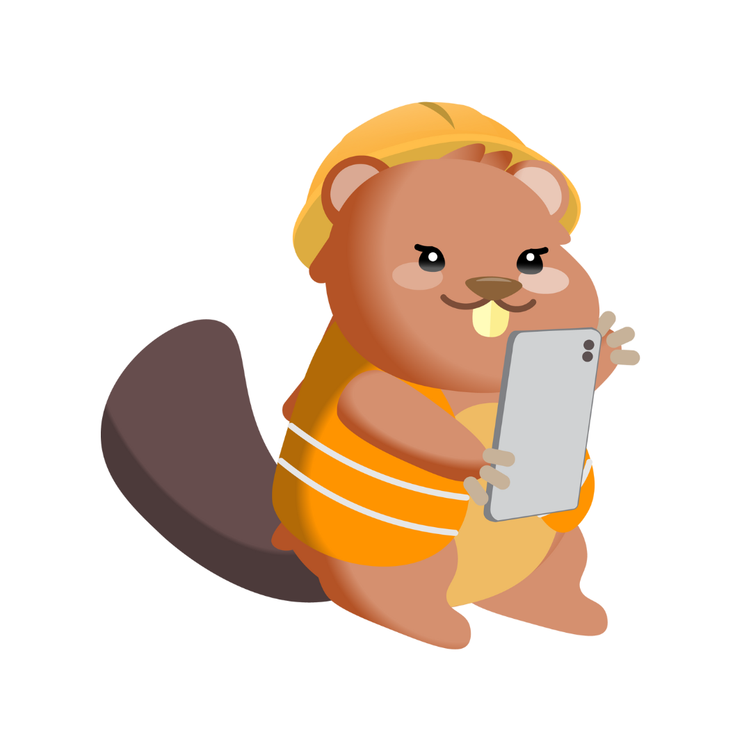 eiBUY mascot waving