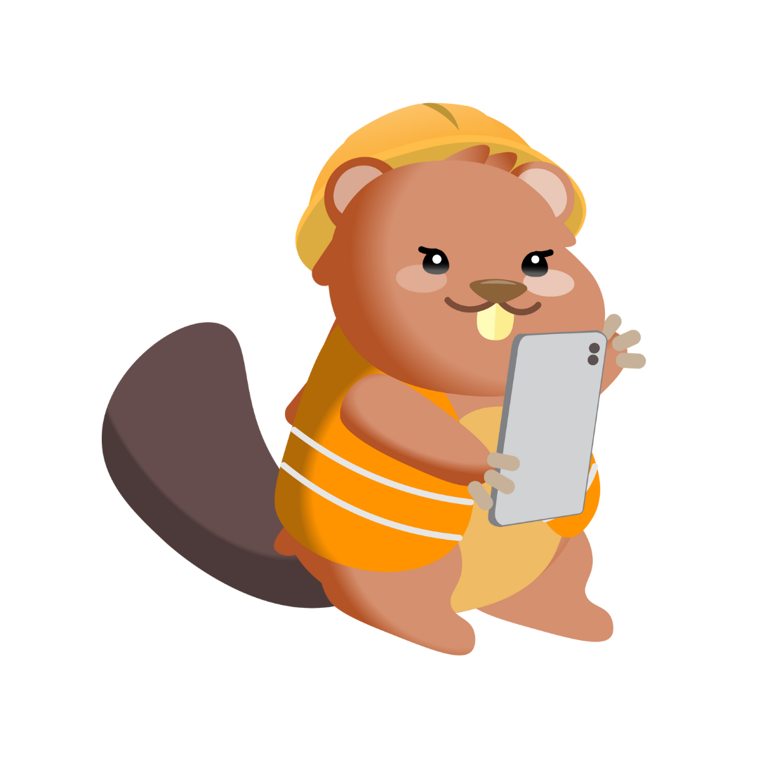 eiBUY mascot waving